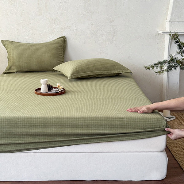 Earthy Cotton Fitted Sheet
