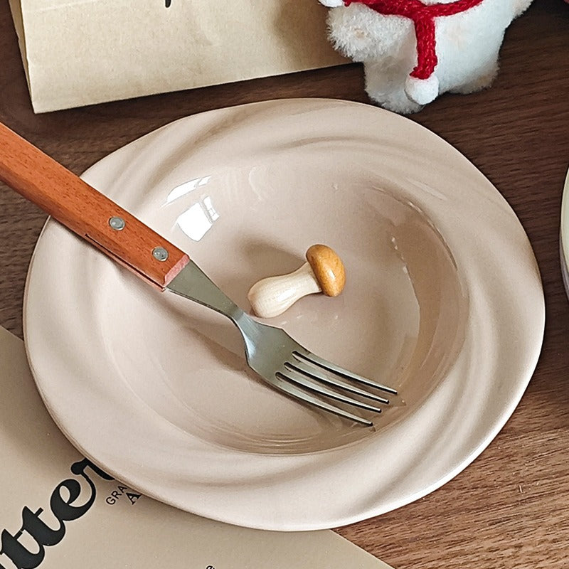 Floral Rose Plate Set