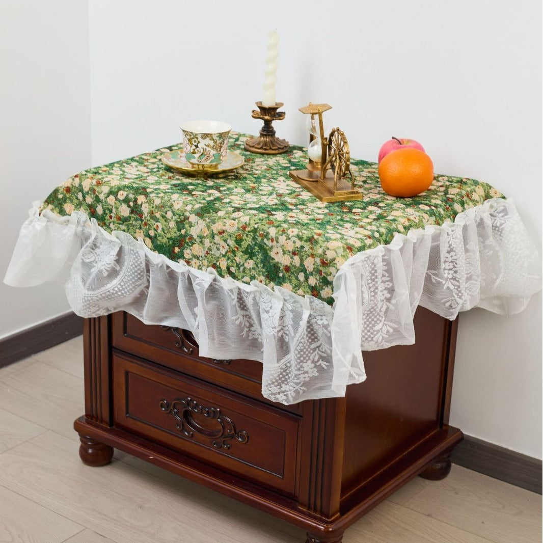 Meadow Art Ruffle Table Cloth