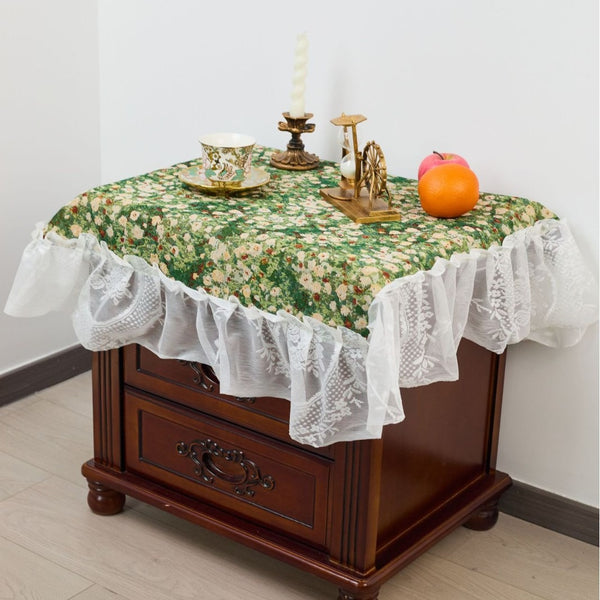 Meadow Art Ruffle Table Cloth