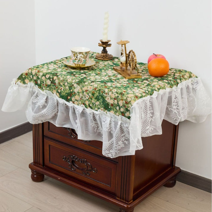 Meadow Art Ruffle Table Cloth