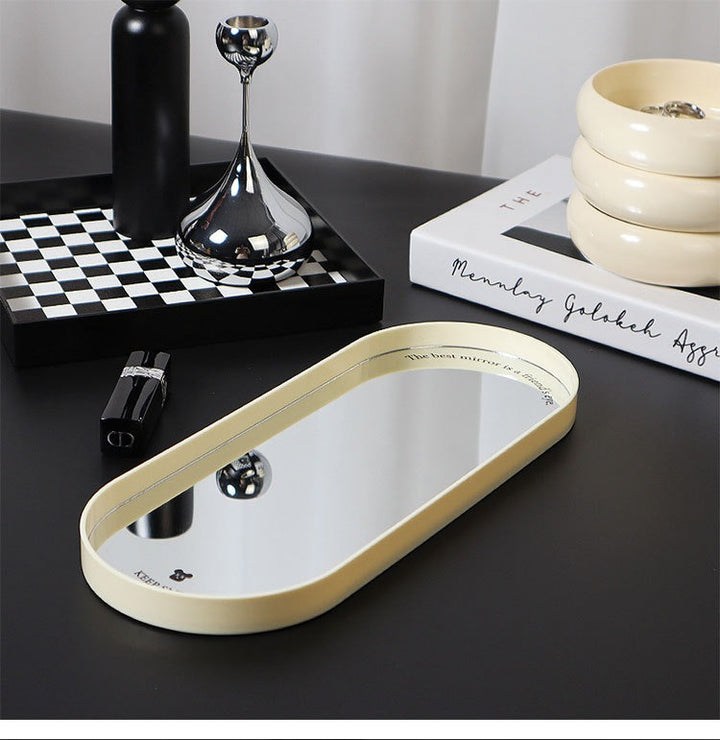 Oval Mirror Tray