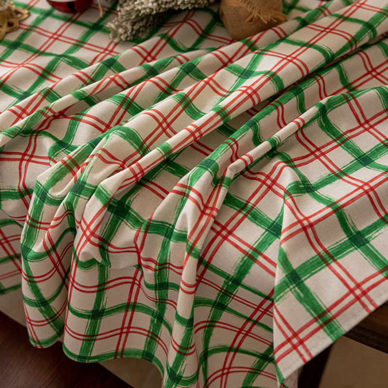 Xmas Chequered Tablecloth