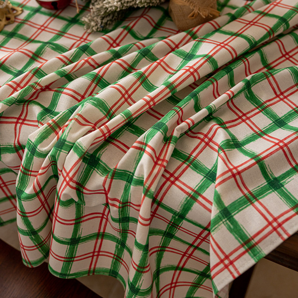 Xmas Chequered Tablecloth