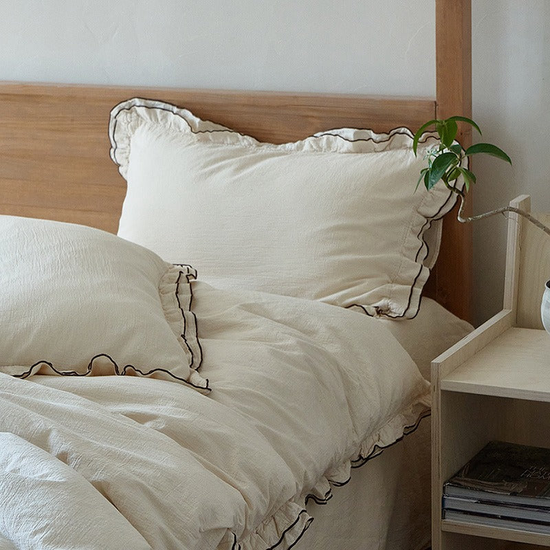 Double Ruffle Bedding Set