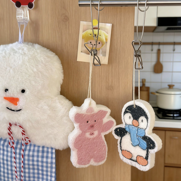 Bakery Animal Dish Sponge Set