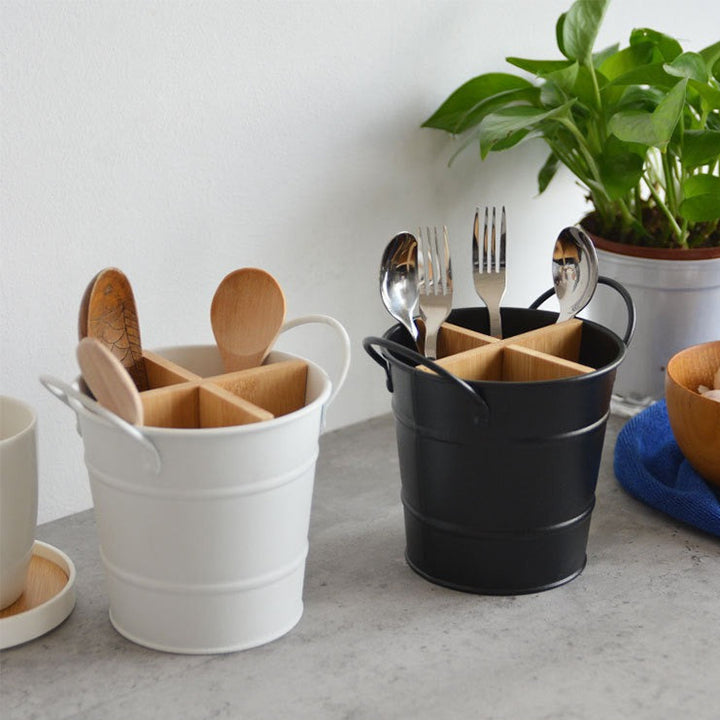 Minimalist Cutlery Storage Bucket