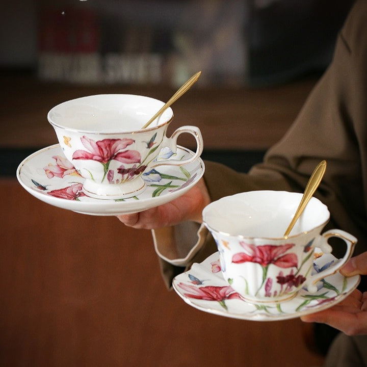 Watercolour Iris Teacup Set