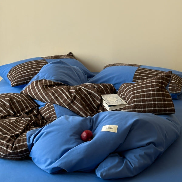 Tartan Patchwork Bedding Set