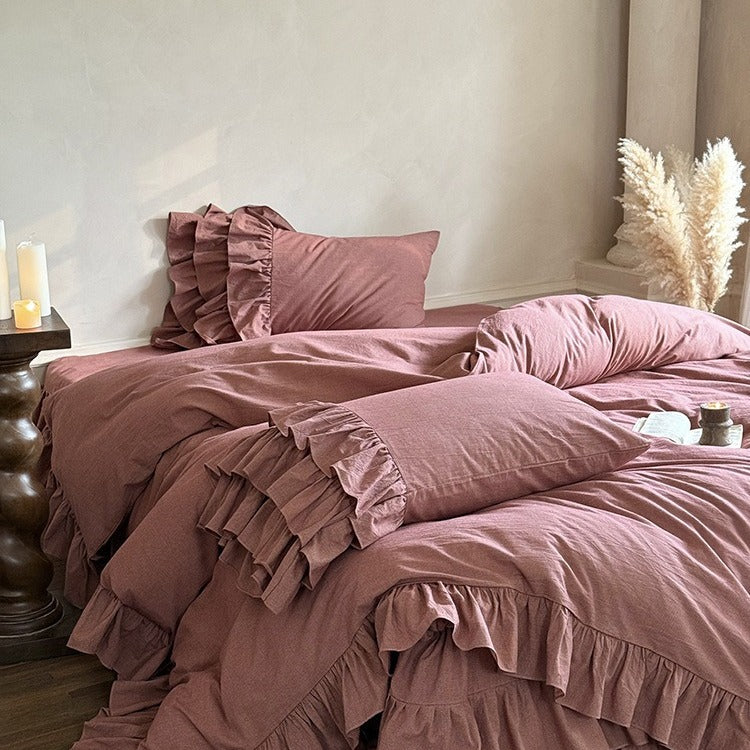 Ruffled Cottage Bedding Set