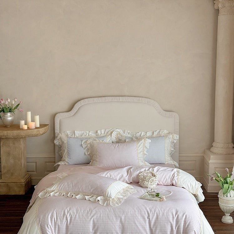 Houndstooth & Sweet Ruffle Bedding Set Collection