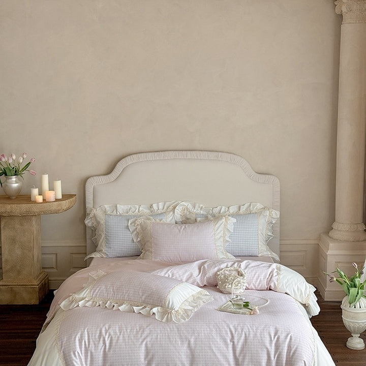Houndstooth & Sweet Ruffle Bedding Set Collection