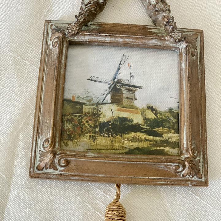 Antique Tassel Floral Wall Frame