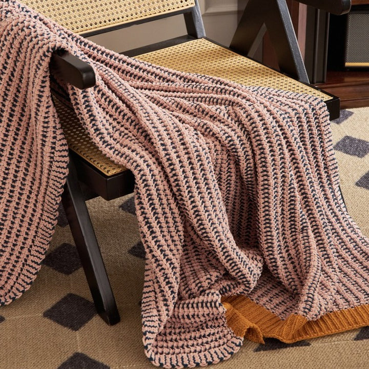 Earthy Contrast Throw