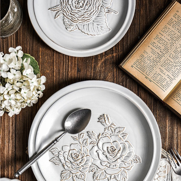 Botanical Embossed Plate