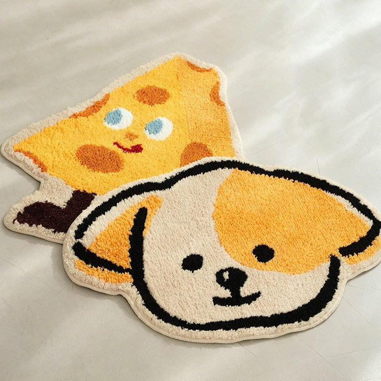 Yellow Fluffy Bath Mat