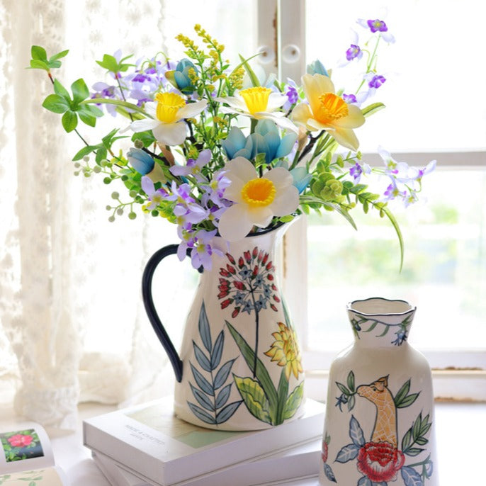 Vintage Pattern Ceramic Vase Collection