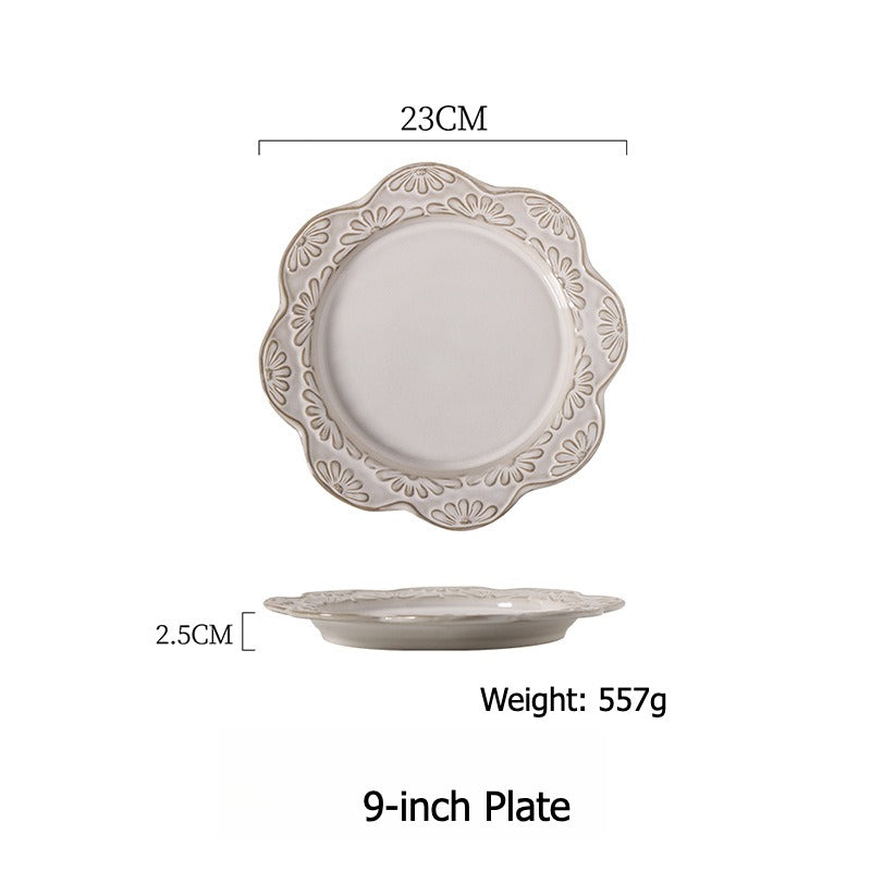 Garland Embossed Ceramic Dining Collection