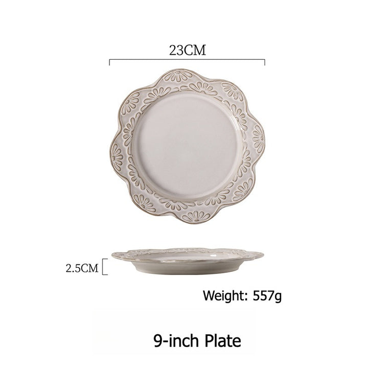 Garland Embossed Ceramic Dining Collection