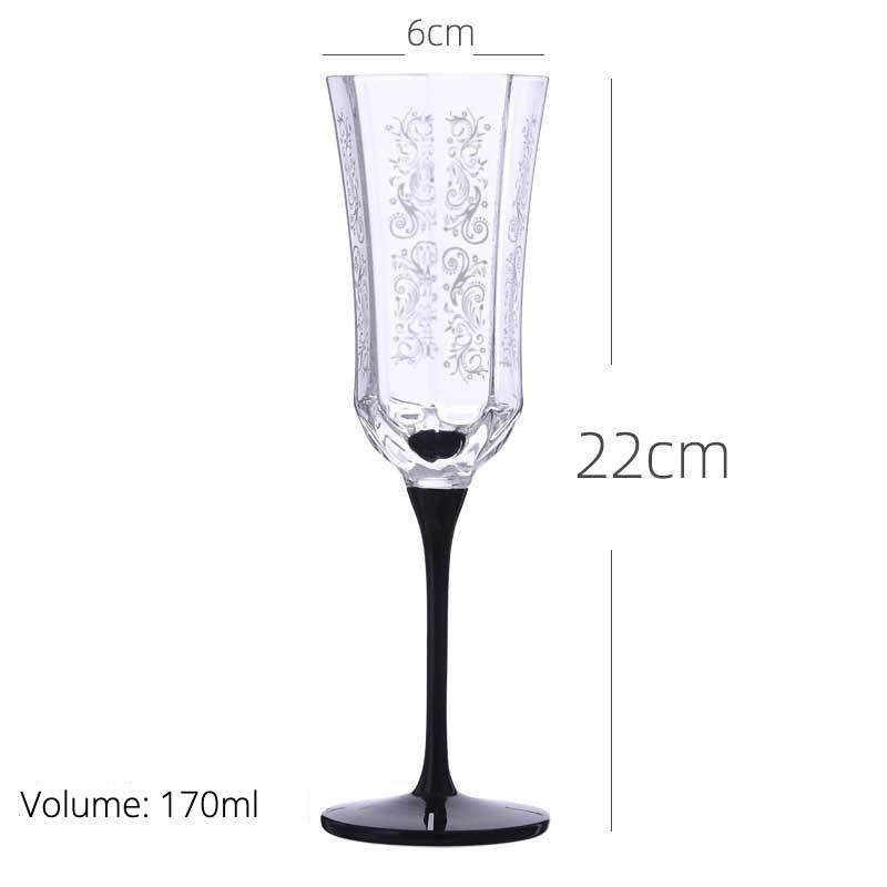 Lisbon Midnight Wine Glass Set