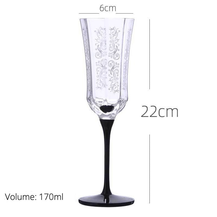 Lisbon Midnight Wine Glass Set