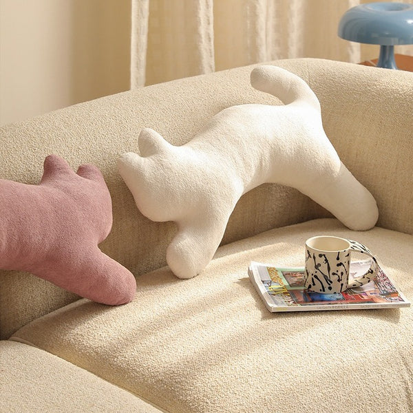 Stretching Kitty Pillow