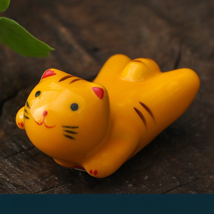 Lucky Kitty Chopsticks Holder Set