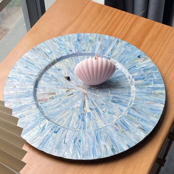 Blue Bubble Shell Tray