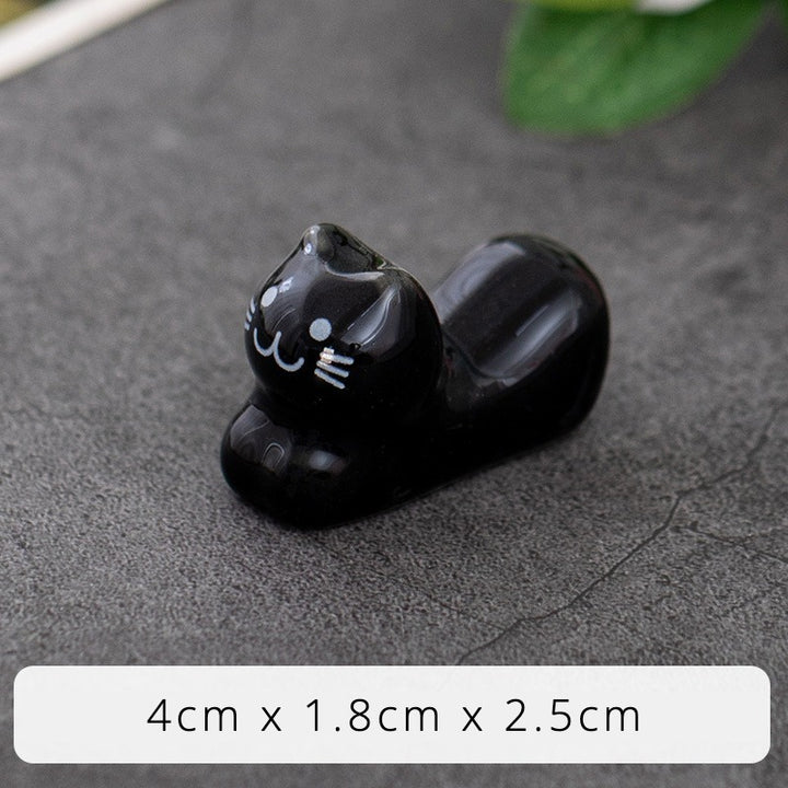 Smiling Kitty Chopstick Holder Set