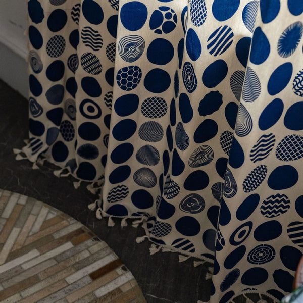 Blue Bubble Curtain