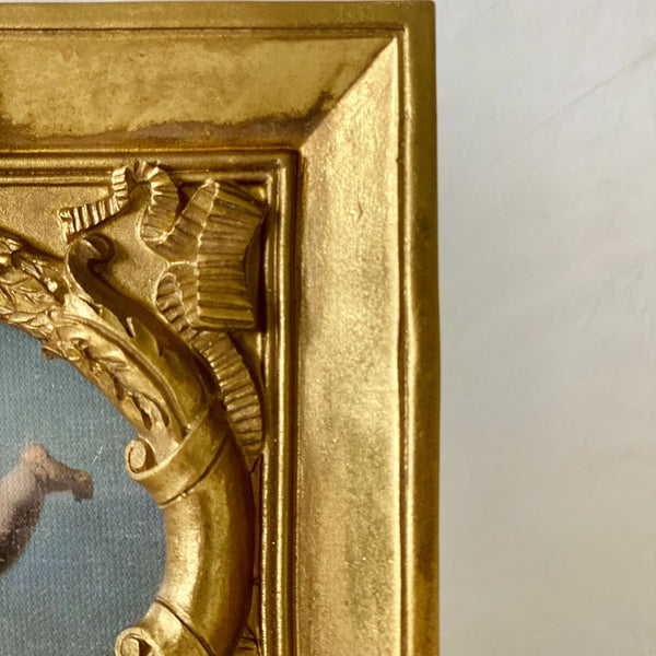 Vintage Gold Mini Mirror Top Frame