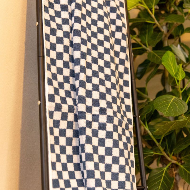 Classic Checkerboard Towel Collection-blue-2