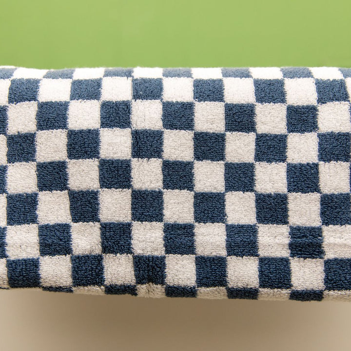 Classic Checkerboard Towel Collection-blue 