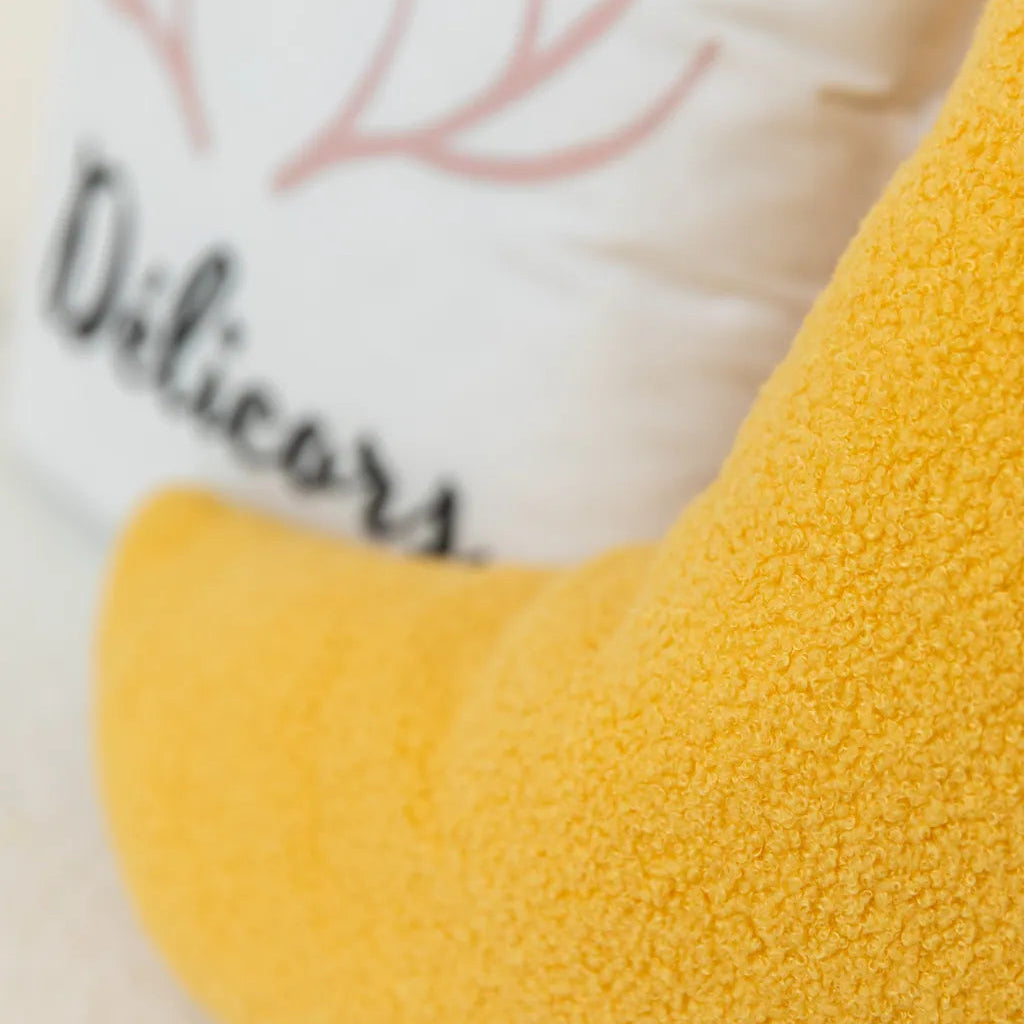 Abstract Shapes Boucle Cushion Collection Moon - Delicors