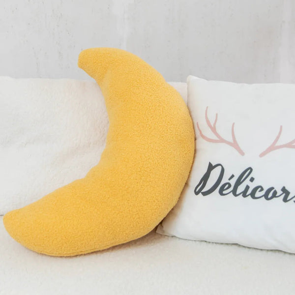 Abstract Shapes Boucle Cushion Collection Moon - Delicors