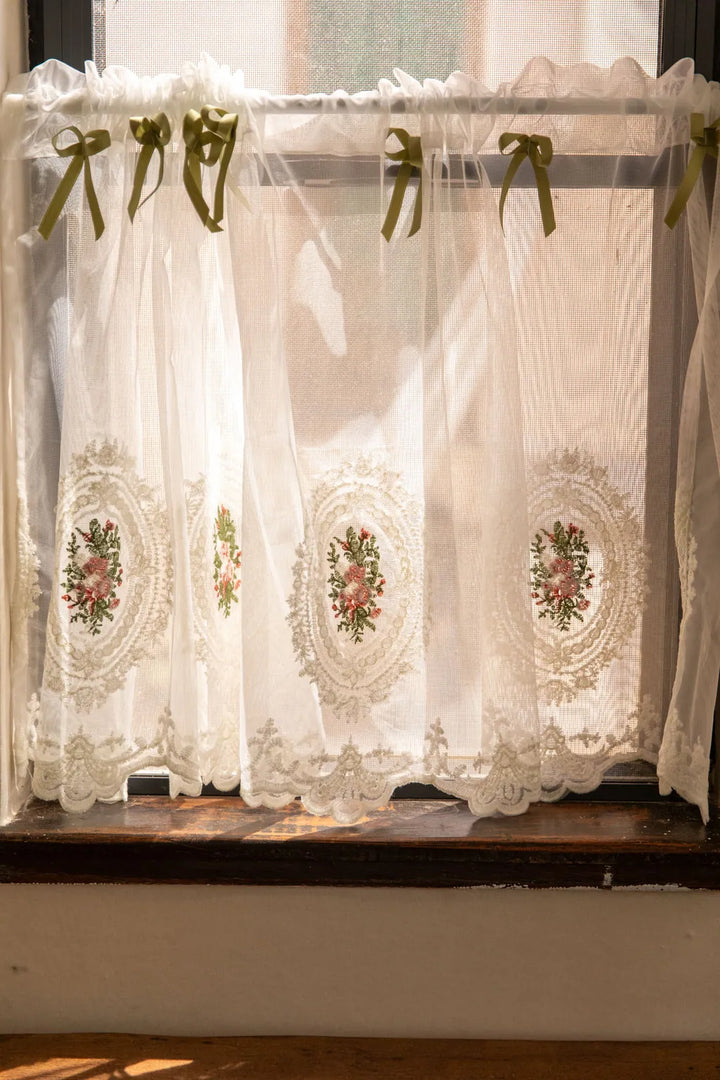 Bow&Lace Cabinet Curtain - Delicors
