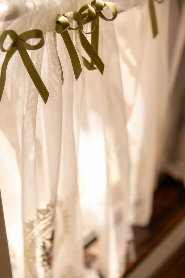 Bow&Lace Cabinet Curtain - Delicors