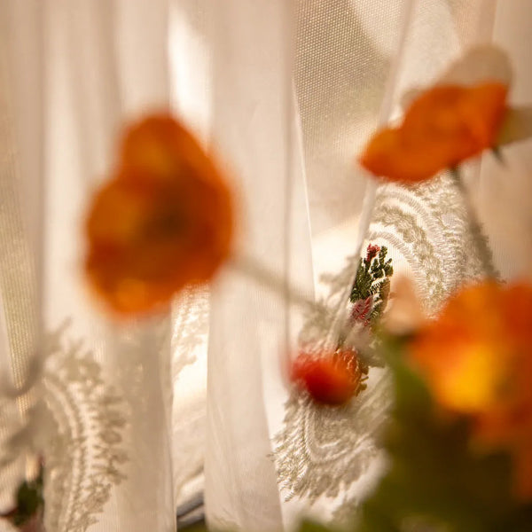 Bow&Lace Cabinet Curtain - Delicors
