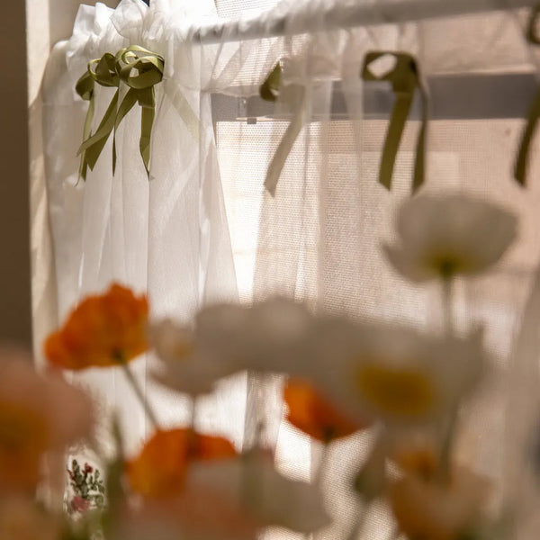 Bow&Lace Cabinet Curtain - Delicors