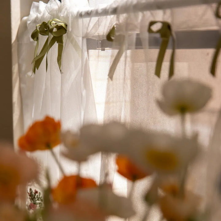 Bow&Lace Cabinet Curtain - Delicors