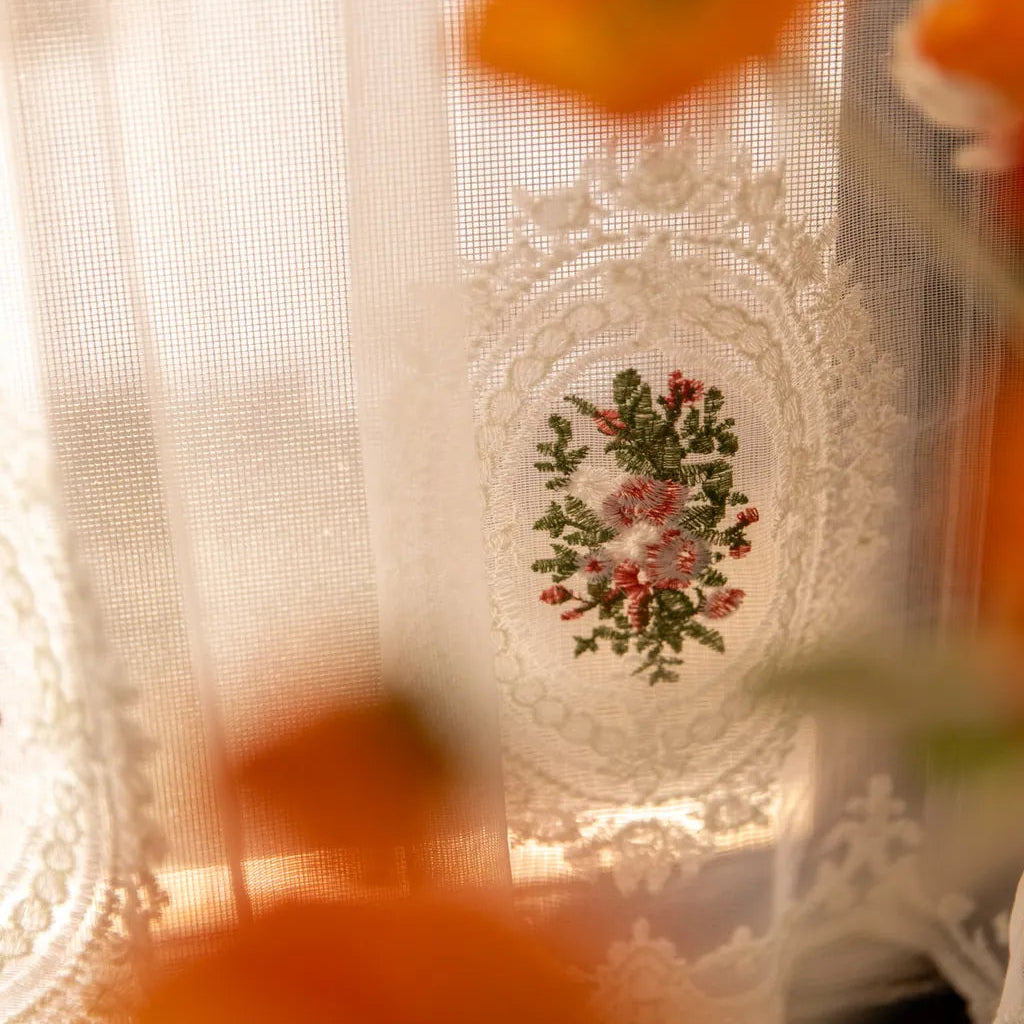 Bow&Lace Cabinet Curtain - Delicors