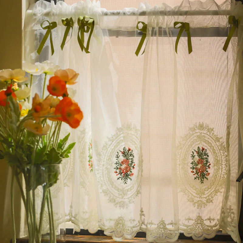 Bow&Lace Cabinet Curtain - Delicors