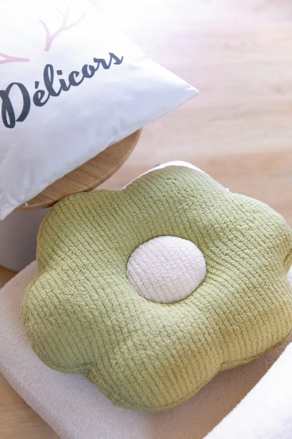 Candy Colour Floral Cushion - Delicors