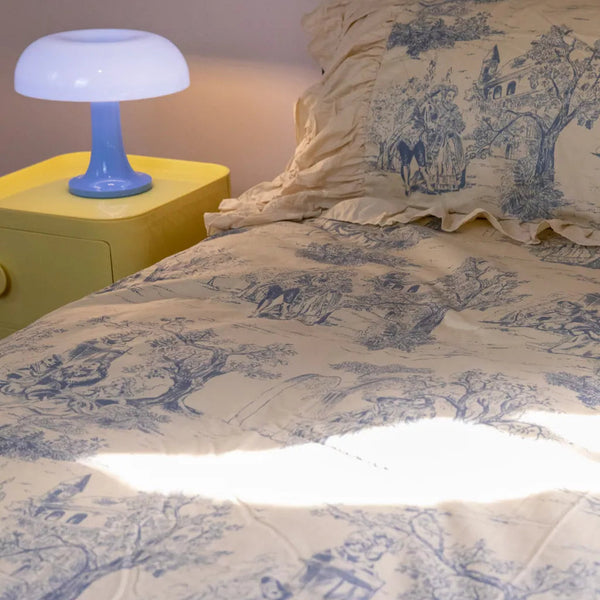 Courtly Blue Quilt Cover Set - Delicors