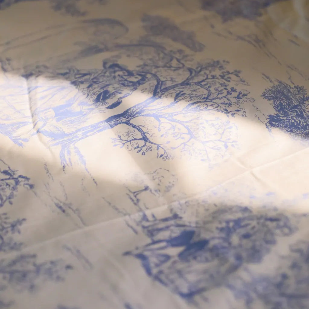 Courtly Blue Quilt Cover Set - Delicors