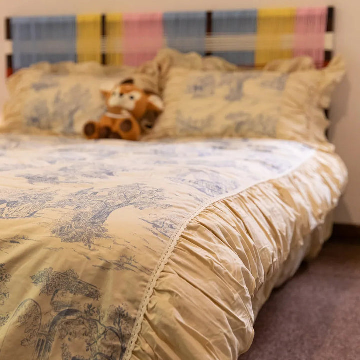 Courtly Blue Quilt Cover Set - Delicors
