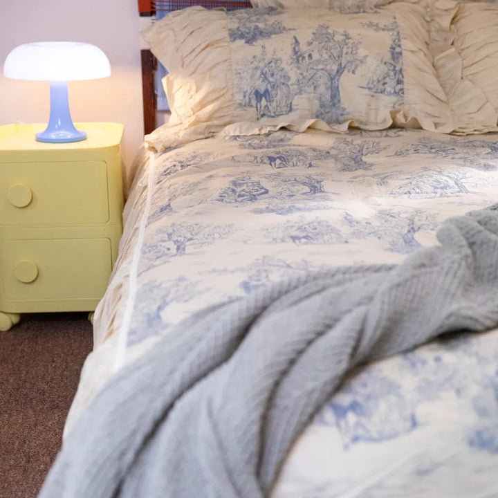 Courtly Blue Quilt Cover Set - Delicors
