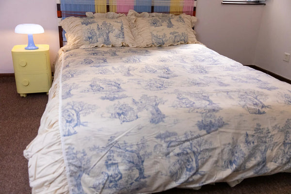 Courtly Blue Quilt Cover Set - Delicors