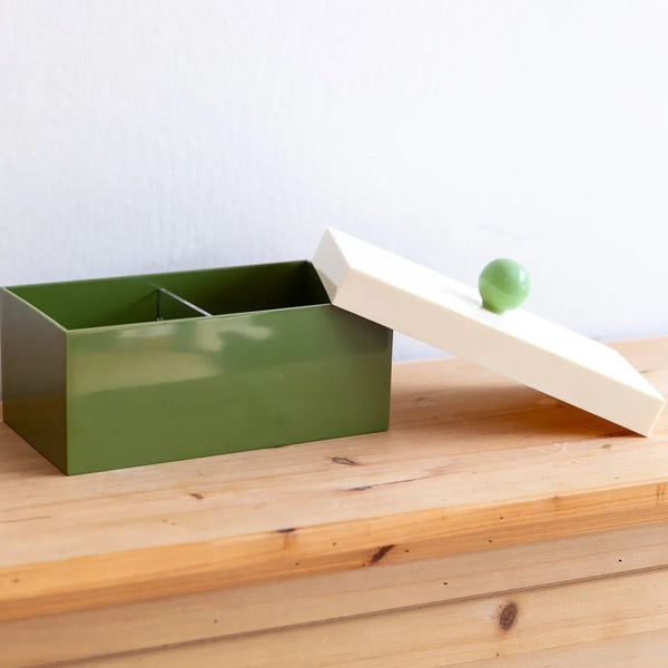 Funky Docky Lidded Storage Box Mossgreen - Delicors