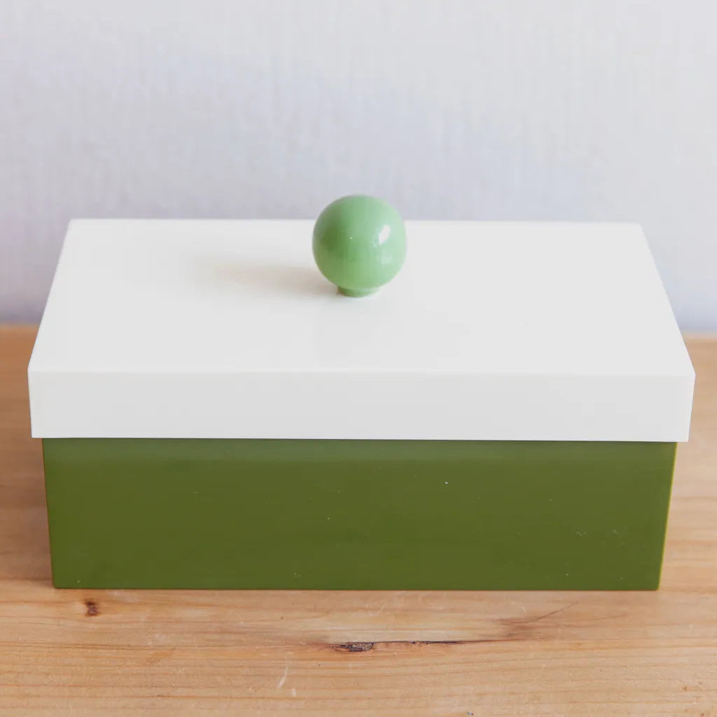 Funky Docky Lidded Storage Box Mossgreen - Delicors